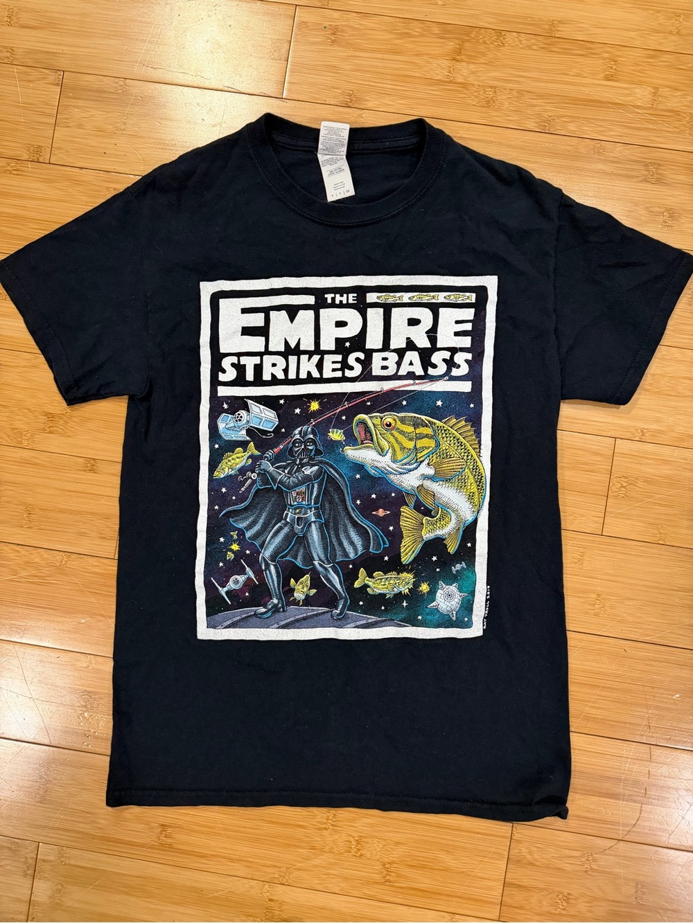 Ray Troll - The Empire Strikes Bass Graphic Tee - Size Sm
